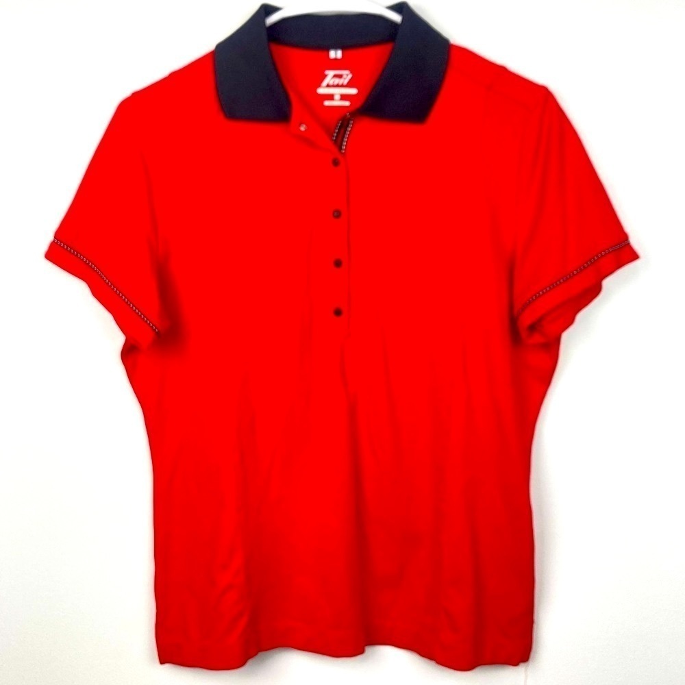 TRAIL Performance Golf/Tennis Shirt in Red - Size S